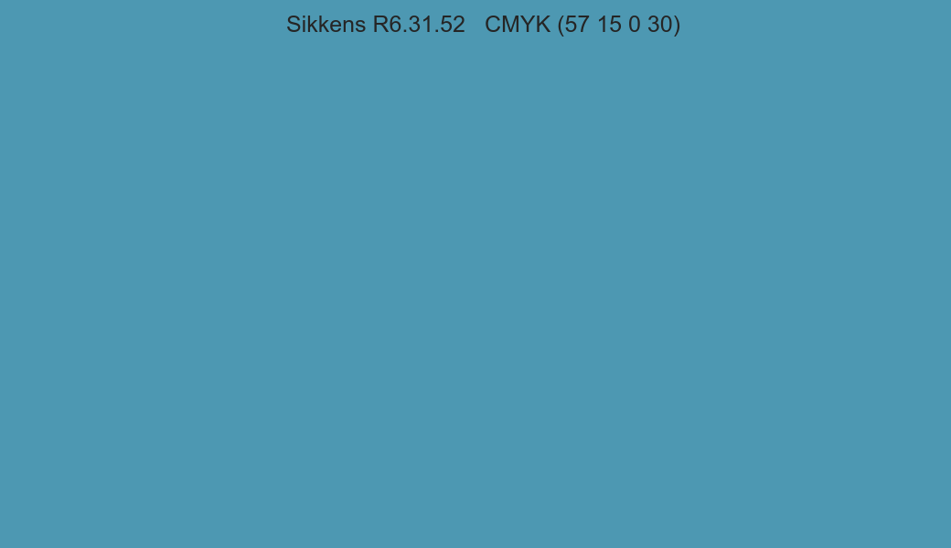 Color Sikkens R6.31.52 to CMYK (57 15 0 30) converter Color Sikkens R6.31.52 to CMYK (57 15 0 30) converter