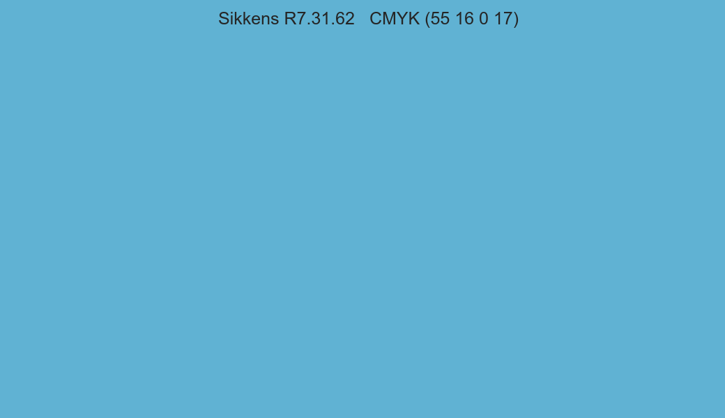 Color Sikkens R7.31.62 to CMYK (55 16 0 17) converter Color Sikkens R7.31.62 to CMYK (55 16 0 17) converter