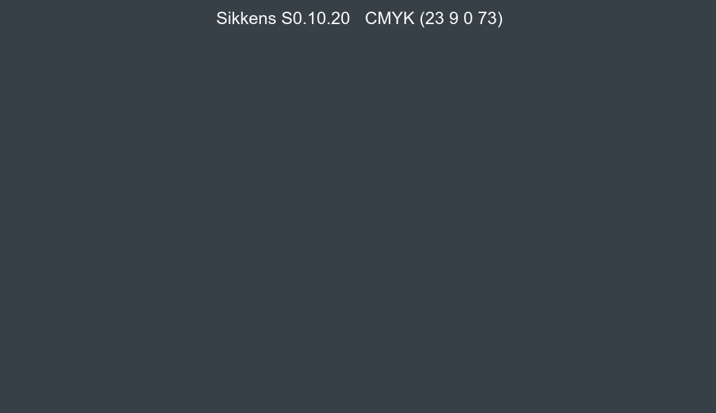 Color Sikkens S0.10.20 to CMYK (23 9 0 73) converter Color Sikkens S0.10.20 to CMYK (23 9 0 73) converter