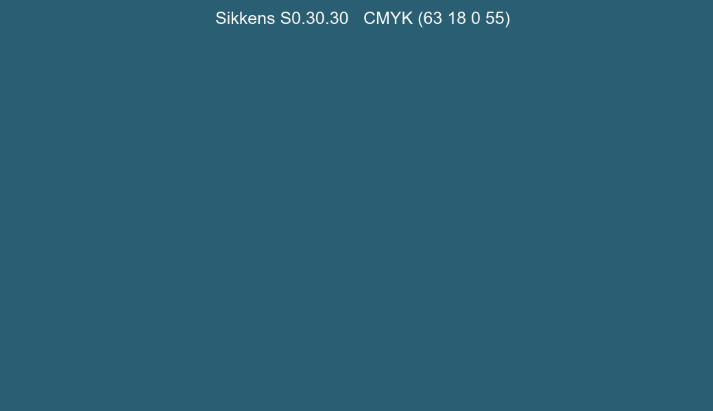 Color Sikkens S0.30.30 to CMYK (63 18 0 55) converter Color Sikkens S0.30.30 to CMYK (63 18 0 55) converter
