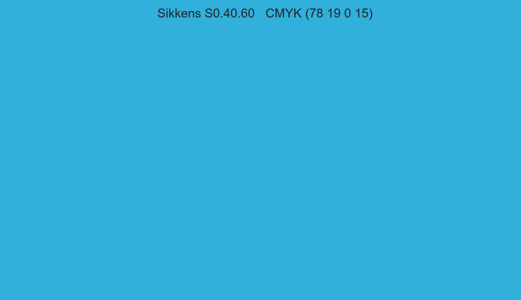 Color Sikkens S0.40.60 to CMYK (78 19 0 15) converter Color Sikkens S0.40.60 to CMYK (78 19 0 15) converter