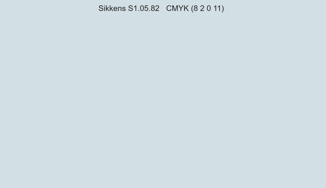 Color Sikkens S1.05.82 to CMYK (8 2 0 11) converter Color Sikkens S1.05.82 to CMYK (8 2 0 11) converter