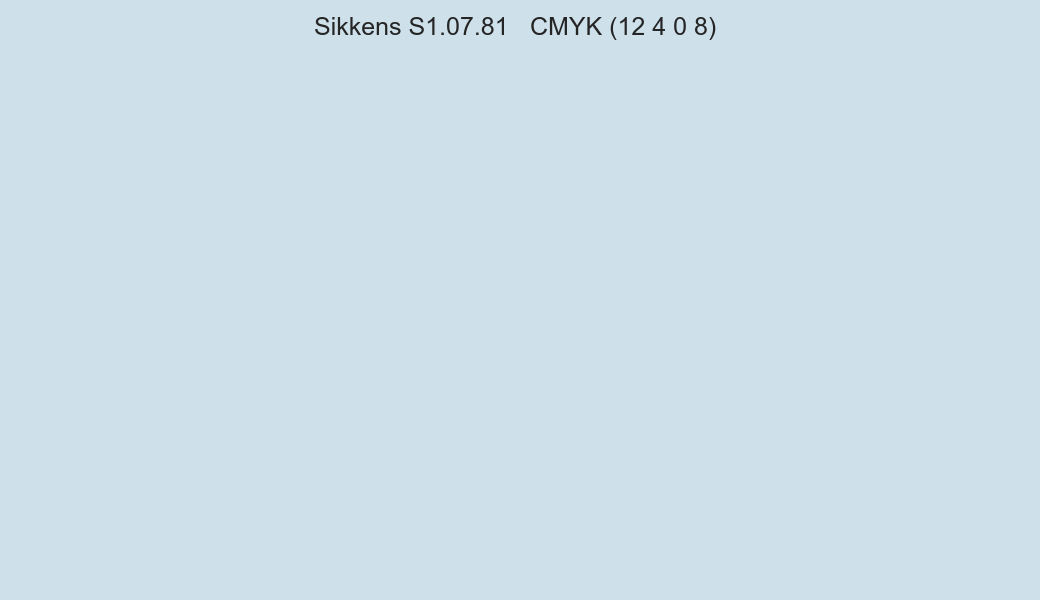 Color Sikkens S1.07.81 to CMYK (12 4 0 8) converter Color Sikkens S1.07.81 to CMYK (12 4 0 8) converter