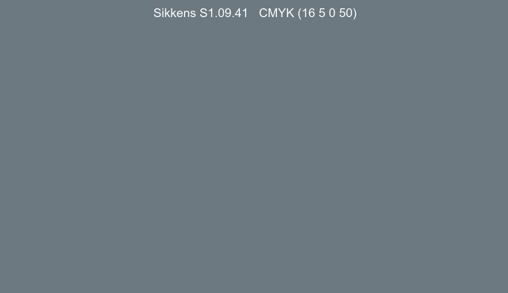 Color Sikkens S1.09.41 to CMYK (16 5 0 50) converter Color Sikkens S1.09.41 to CMYK (16 5 0 50) converter