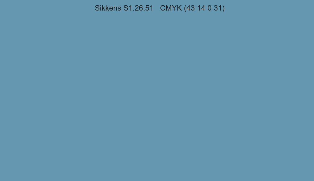 Color Sikkens S1.26.51 to CMYK (43 14 0 31) converter Color Sikkens S1.26.51 to CMYK (43 14 0 31) converter