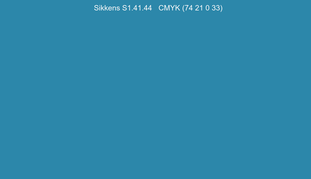 Color Sikkens S1.41.44 to CMYK (74 21 0 33) converter Color Sikkens S1.41.44 to CMYK (74 21 0 33) converter