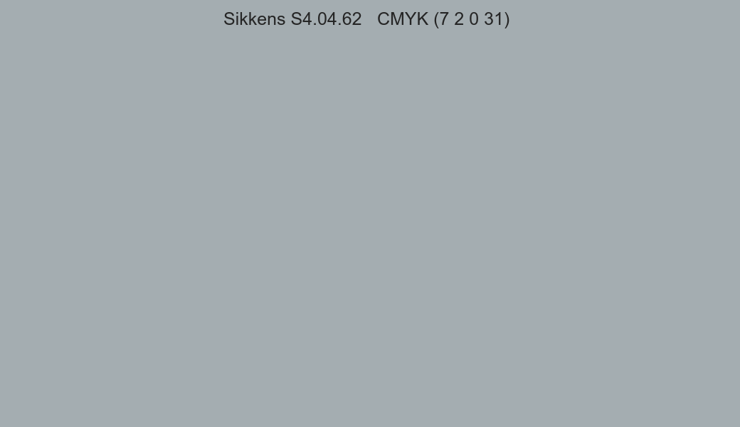 Color Sikkens S4.04.62 to CMYK (7 2 0 31) converter Color Sikkens S4.04.62 to CMYK (7 2 0 31) converter