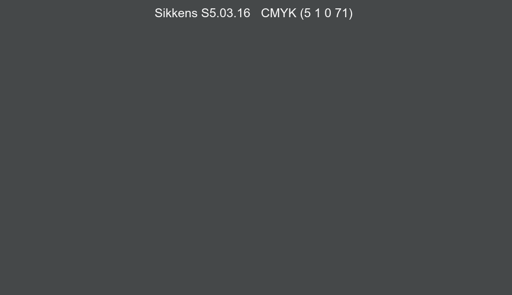 Color Sikkens S5.03.16 to CMYK (5 1 0 71) converter Color Sikkens S5.03.16 to CMYK (5 1 0 71) converter
