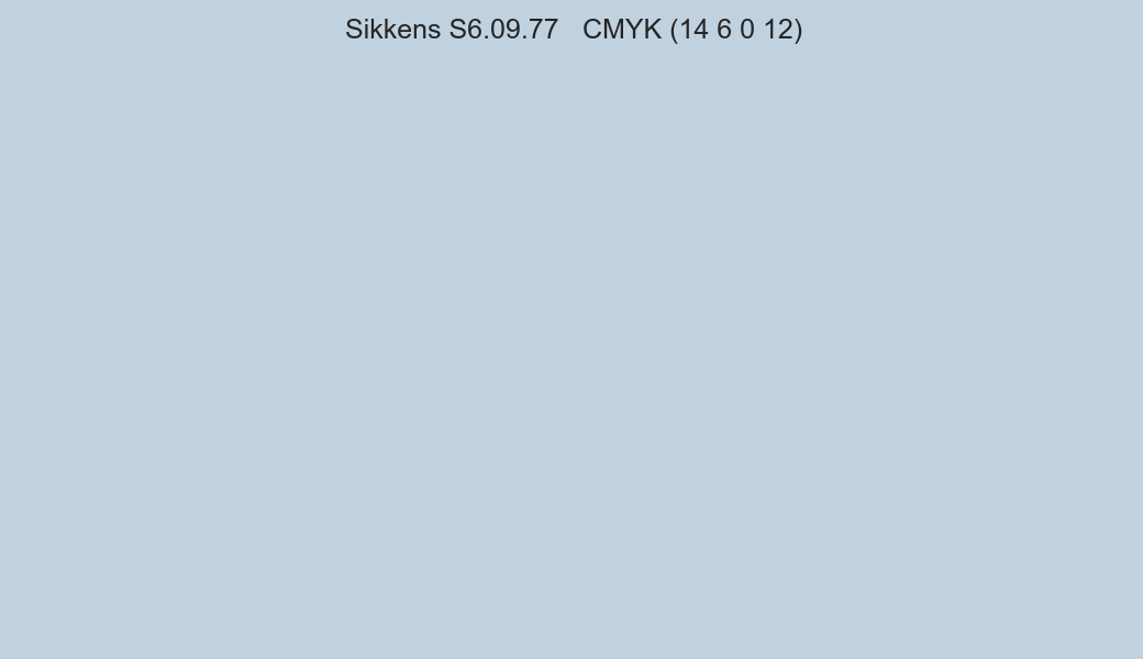 Color Sikkens S6.09.77 to CMYK (14 6 0 12) converter Color Sikkens S6.09.77 to CMYK (14 6 0 12) converter