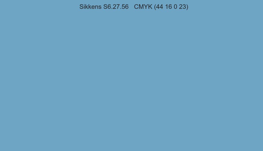 Color Sikkens S6.27.56 to CMYK (44 16 0 23) converter Color Sikkens S6.27.56 to CMYK (44 16 0 23) converter