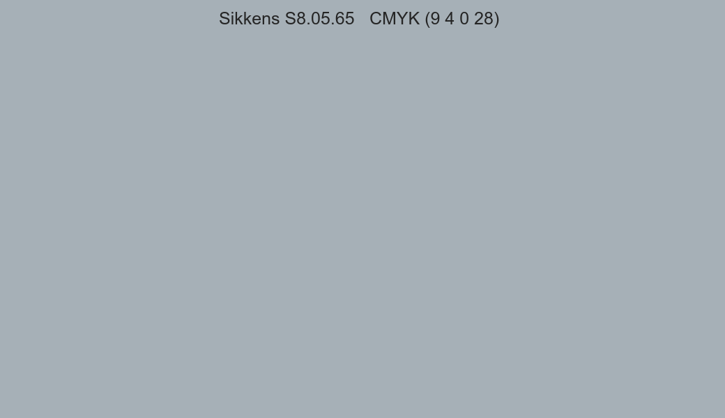 Color Sikkens S8.05.65 to CMYK (9 4 0 28) converter Color Sikkens S8.05.65 to CMYK (9 4 0 28) converter