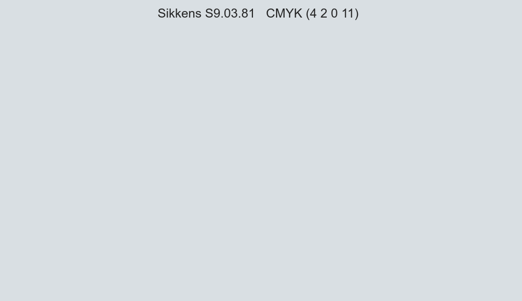 Color Sikkens S9.03.81 to CMYK (4 2 0 11) converter Color Sikkens S9.03.81 to CMYK (4 2 0 11) converter
