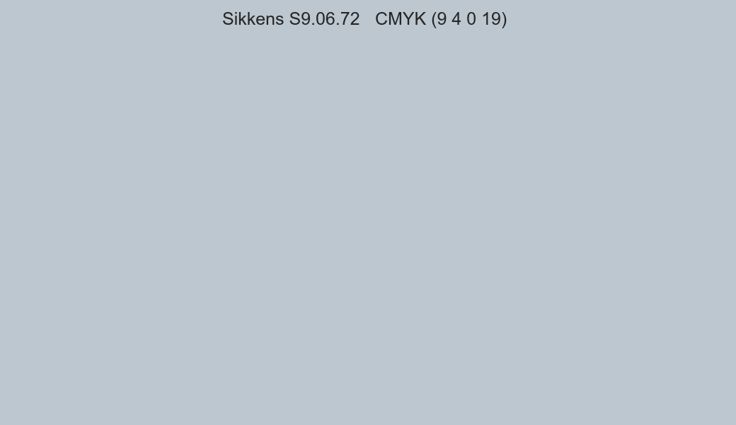 Color Sikkens S9.06.72 to CMYK (9 4 0 19) converter Color Sikkens S9.06.72 to CMYK (9 4 0 19) converter