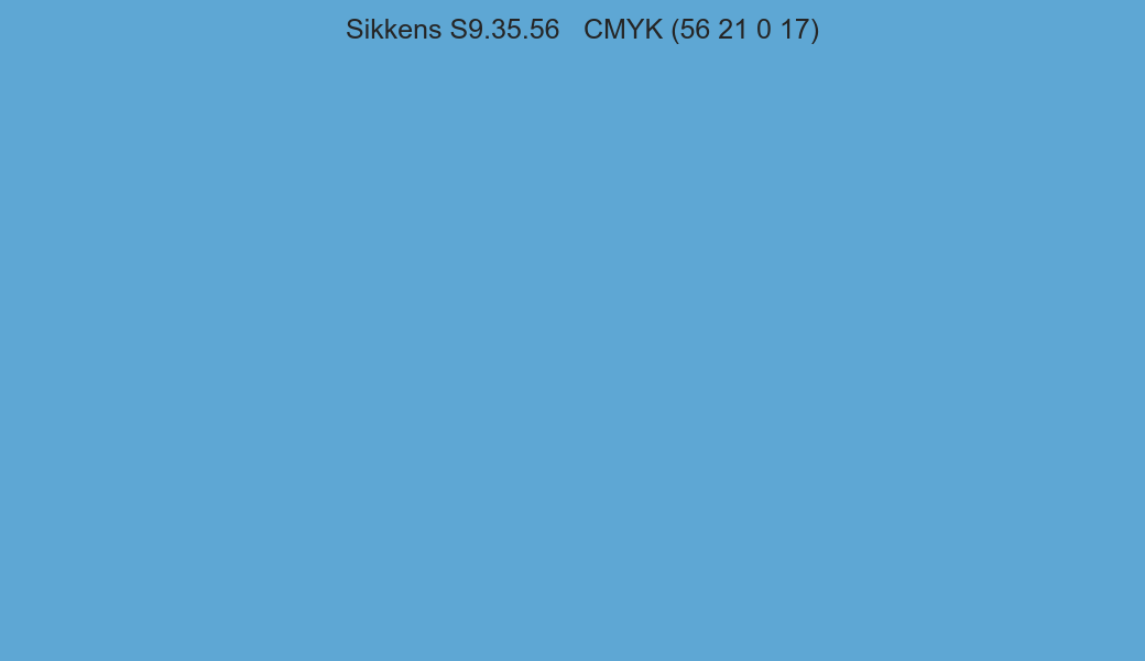 Color Sikkens S9.35.56 to CMYK (56 21 0 17) converter Color Sikkens S9.35.56 to CMYK (56 21 0 17) converter