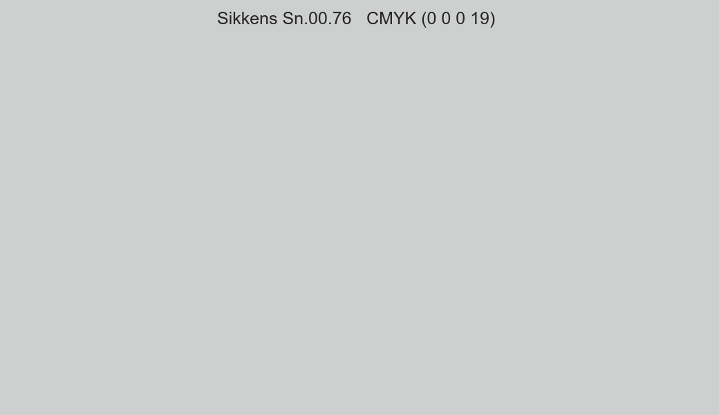 Color Sikkens Sn.00.76 to CMYK (0 0 0 19) converter Color Sikkens Sn.00.76 to CMYK (0 0 0 19) converter