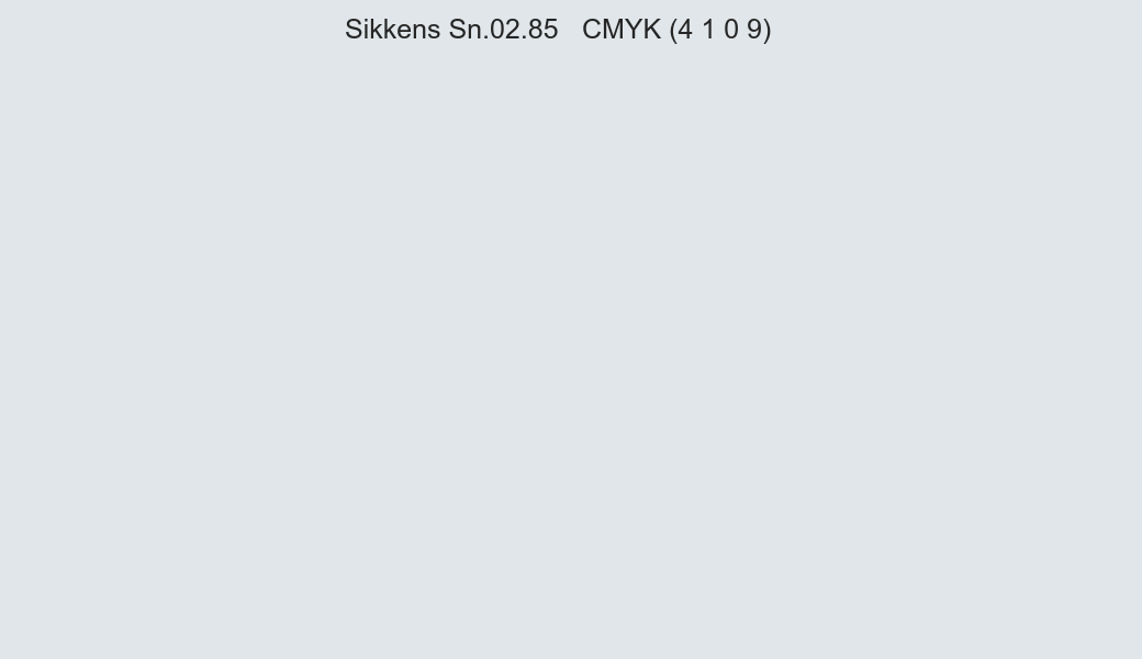 Color Sikkens Sn.02.85 to CMYK (4 1 0 9) converter Color Sikkens Sn.02.85 to CMYK (4 1 0 9) converter