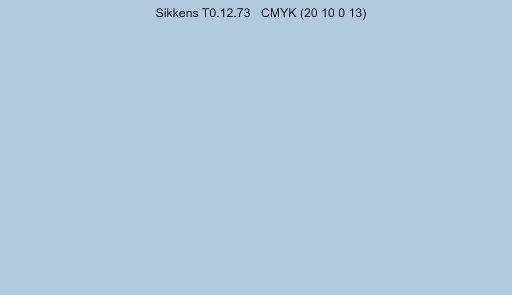 Color Sikkens T0.12.73 to CMYK (20 10 0 13) converter Color Sikkens T0.12.73 to CMYK (20 10 0 13) converter
