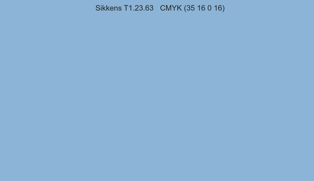 Color Sikkens T1.23.63 to CMYK (35 16 0 16) converter Color Sikkens T1.23.63 to CMYK (35 16 0 16) converter