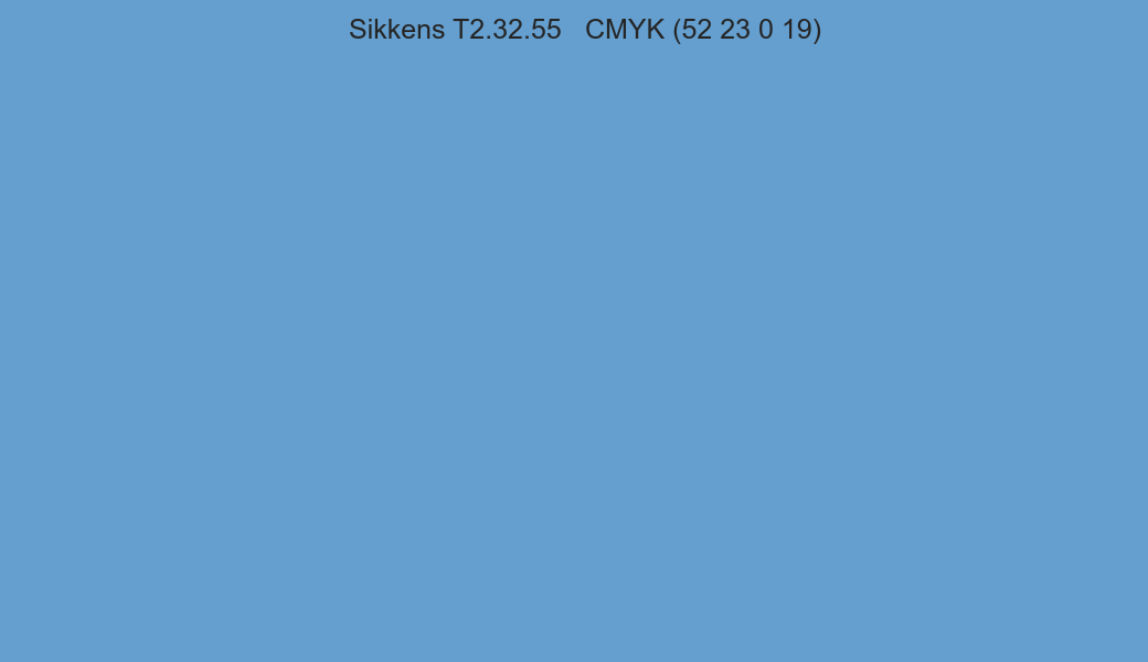 Color Sikkens T2.32.55 to CMYK (52 23 0 19) converter Color Sikkens T2.32.55 to CMYK (52 23 0 19) converter