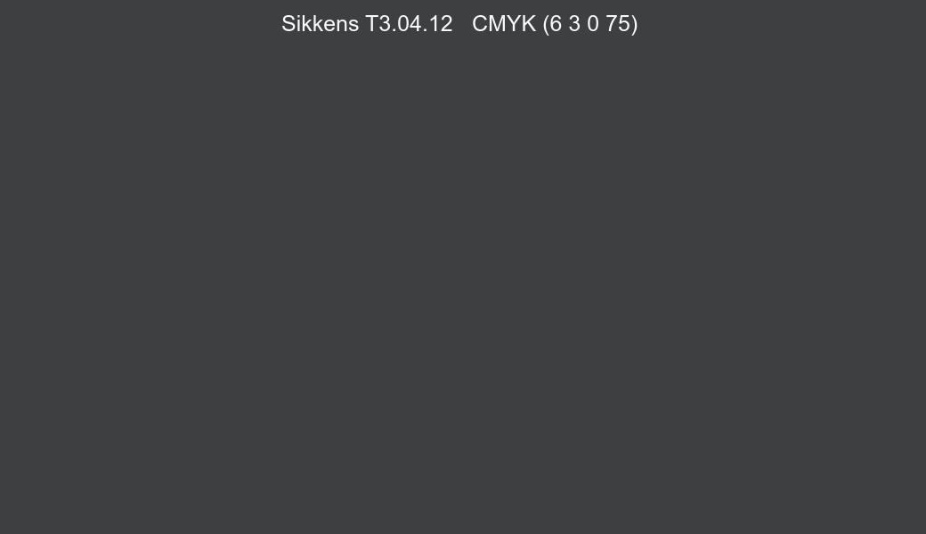 Color Sikkens T3.04.12 to CMYK (6 3 0 75) converter Color Sikkens T3.04.12 to CMYK (6 3 0 75) converter
