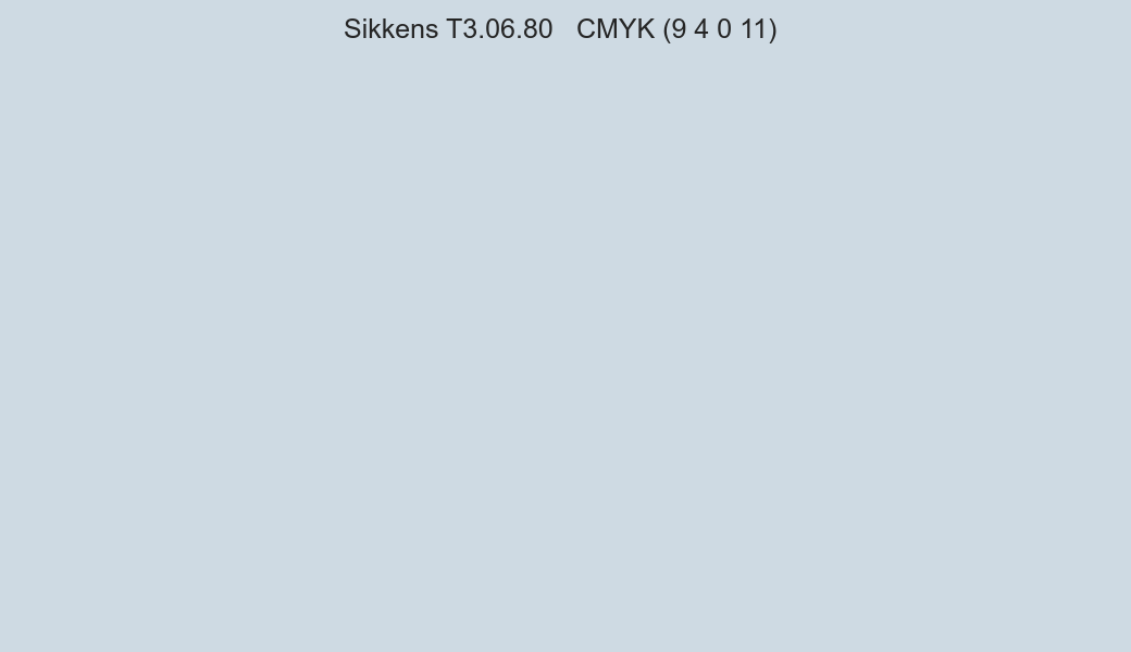 Color Sikkens T3.06.80 to CMYK (9 4 0 11) converter Color Sikkens T3.06.80 to CMYK (9 4 0 11) converter