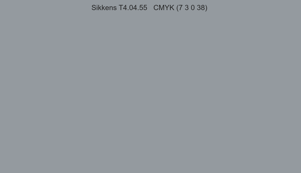 Color Sikkens T4.04.55 to CMYK (7 3 0 38) converter Color Sikkens T4.04.55 to CMYK (7 3 0 38) converter