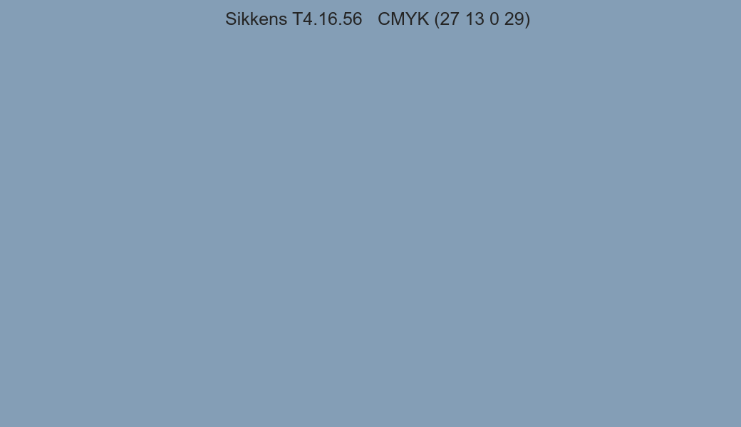 Color Sikkens T4.16.56 to CMYK (27 13 0 29) converter Color Sikkens T4.16.56 to CMYK (27 13 0 29) converter