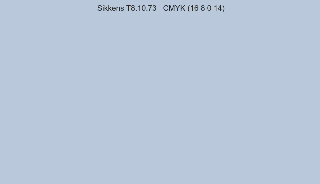 Color Sikkens T8.10.73 to CMYK (16 8 0 14) converter Color Sikkens T8.10.73 to CMYK (16 8 0 14) converter