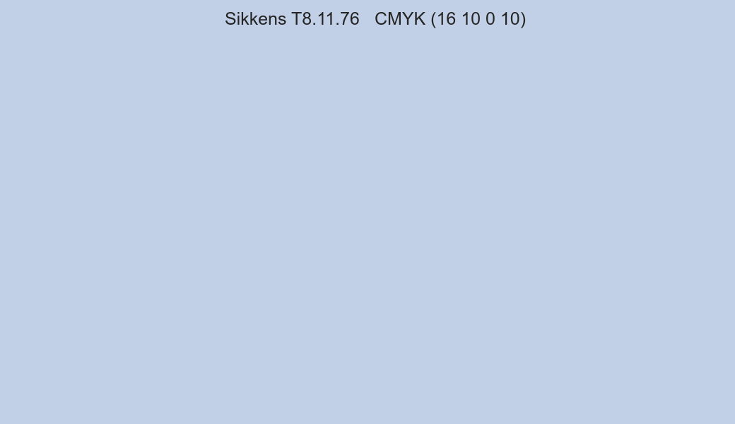 Color Sikkens T8.11.76 to CMYK (16 10 0 10) converter Color Sikkens T8.11.76 to CMYK (16 10 0 10) converter