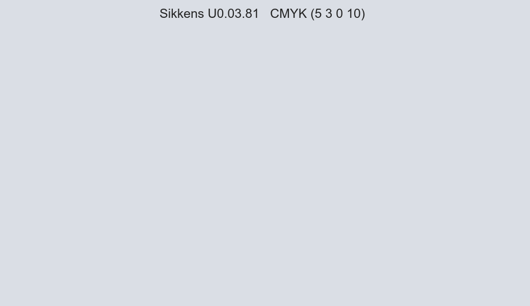 Color Sikkens U0.03.81 to CMYK (5 3 0 10) converter Color Sikkens U0.03.81 to CMYK (5 3 0 10) converter