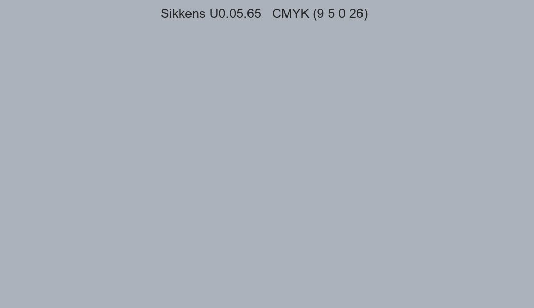 Color Sikkens U0.05.65 to CMYK (9 5 0 26) converter Color Sikkens U0.05.65 to CMYK (9 5 0 26) converter