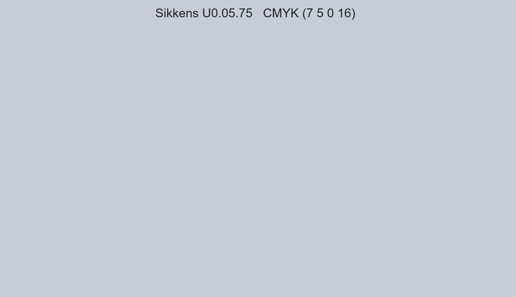 Color Sikkens U0.05.75 to CMYK (7 5 0 16) converter Color Sikkens U0.05.75 to CMYK (7 5 0 16) converter