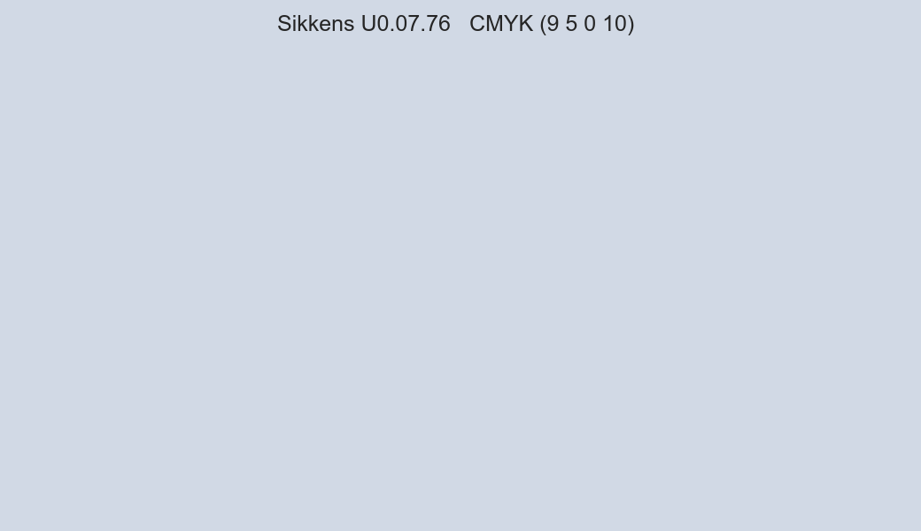 Color Sikkens U0.07.76 to CMYK (9 5 0 10) converter Color Sikkens U0.07.76 to CMYK (9 5 0 10) converter