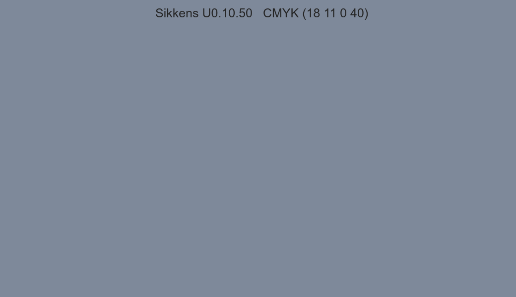 Color Sikkens U0.10.50 to CMYK (18 11 0 40) converter Color Sikkens U0.10.50 to CMYK (18 11 0 40) converter