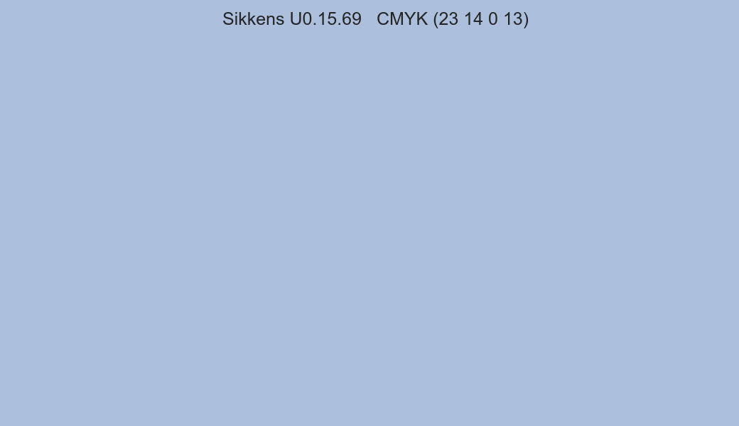 Color Sikkens U0.15.69 to CMYK (23 14 0 13) converter Color Sikkens U0.15.69 to CMYK (23 14 0 13) converter