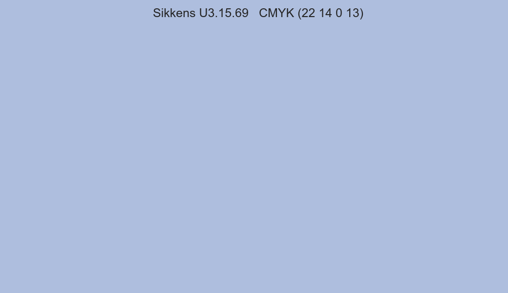 Color Sikkens U3.15.69 to CMYK (22 14 0 13) converter Color Sikkens U3.15.69 to CMYK (22 14 0 13) converter