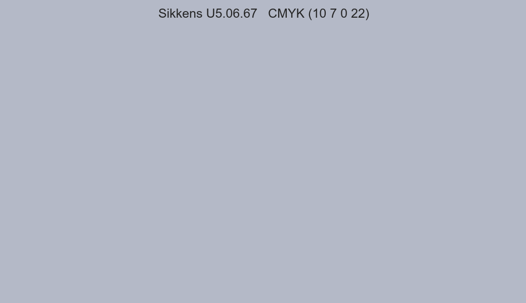 Color Sikkens U5.06.67 to CMYK (10 7 0 22) converter Color Sikkens U5.06.67 to CMYK (10 7 0 22) converter