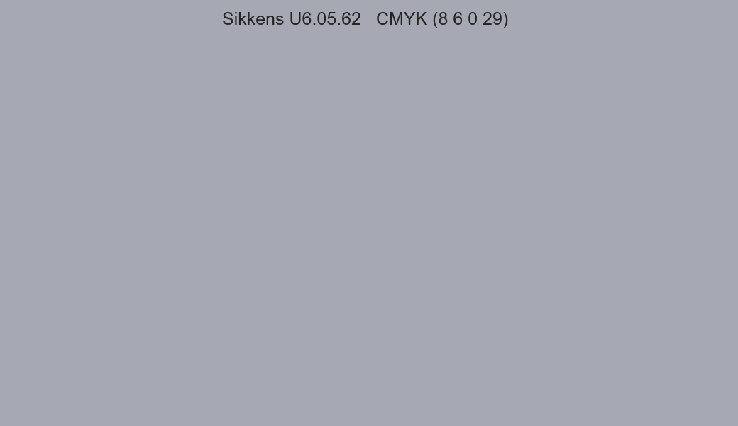 Color Sikkens U6.05.62 to CMYK (8 6 0 29) converter Color Sikkens U6.05.62 to CMYK (8 6 0 29) converter