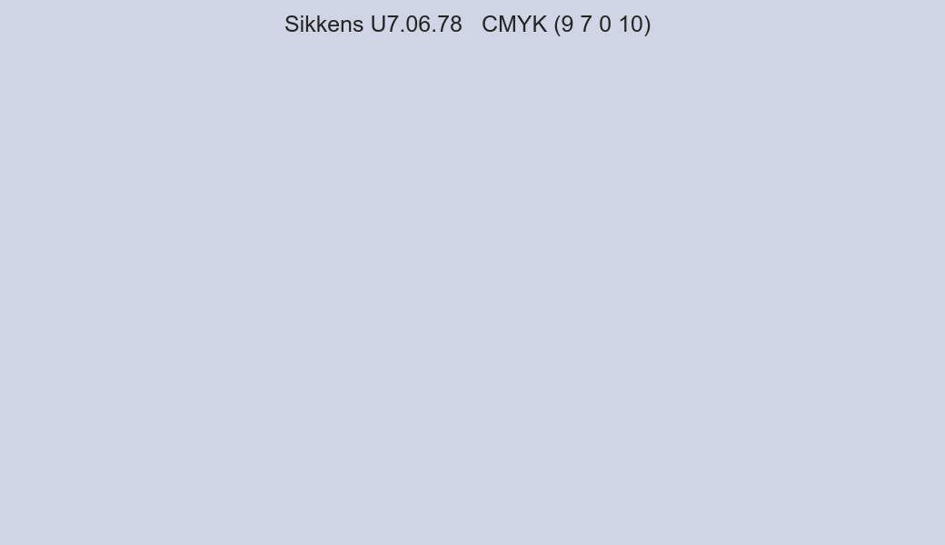 Color Sikkens U7.06.78 to CMYK (9 7 0 10) converter Color Sikkens U7.06.78 to CMYK (9 7 0 10) converter
