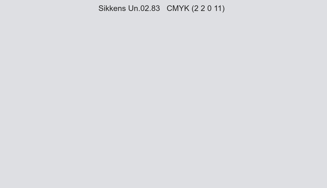 Color Sikkens Un.02.83 to CMYK (2 2 0 11) converter Color Sikkens Un.02.83 to CMYK (2 2 0 11) converter