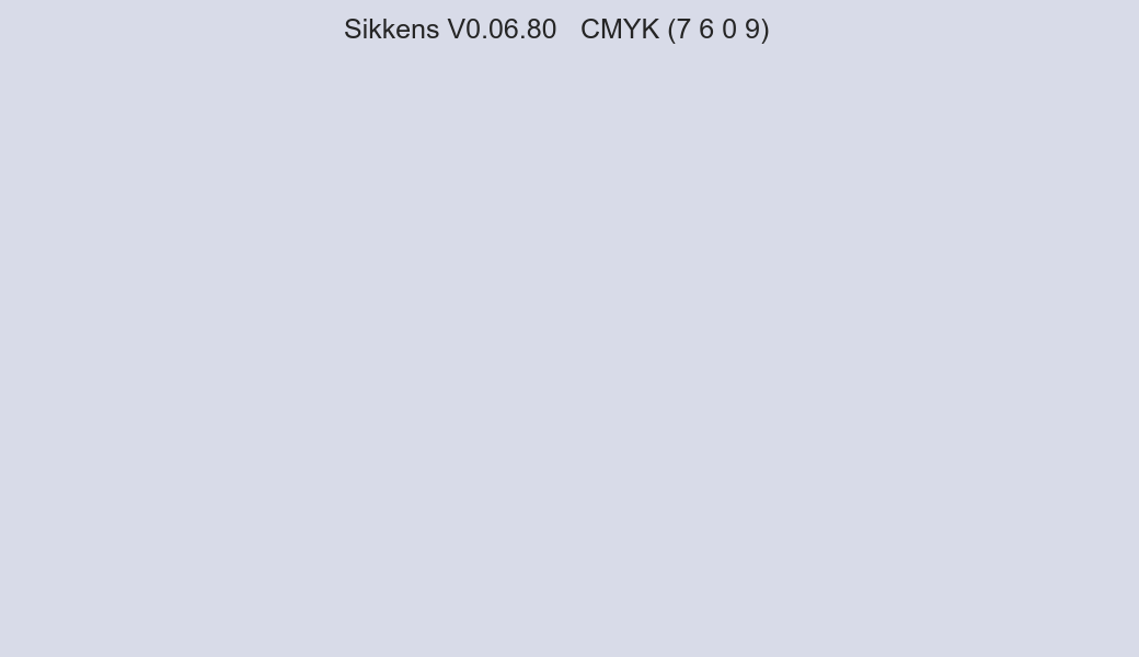 Color Sikkens V0.06.80 to CMYK (7 6 0 9) converter Color Sikkens V0.06.80 to CMYK (7 6 0 9) converter