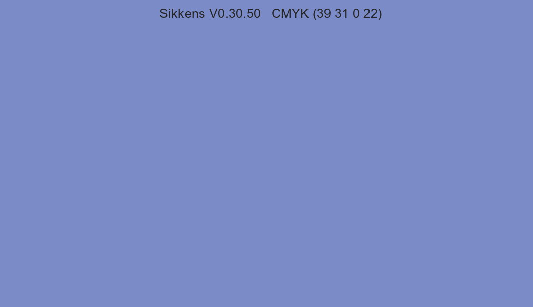 Color Sikkens V0.30.50 to CMYK (39 31 0 22) converter Color Sikkens V0.30.50 to CMYK (39 31 0 22) converter