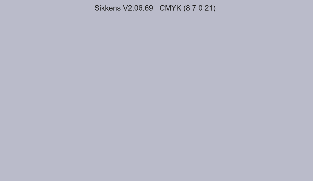 Color Sikkens V2.06.69 to CMYK (8 7 0 21) converter Color Sikkens V2.06.69 to CMYK (8 7 0 21) converter
