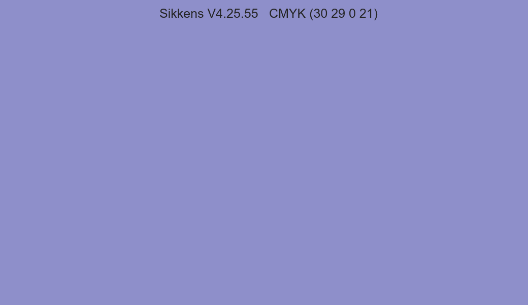 Color Sikkens V4.25.55 to CMYK (30 29 0 21) converter Color Sikkens V4.25.55 to CMYK (30 29 0 21) converter
