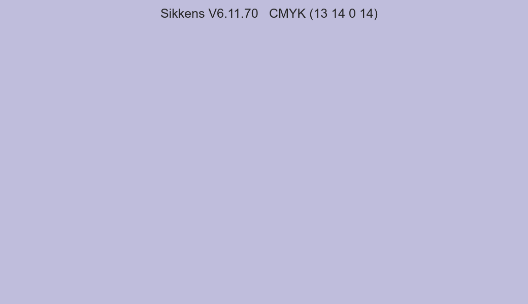 Color Sikkens V6.11.70 to CMYK (13 14 0 14) converter Color Sikkens V6.11.70 to CMYK (13 14 0 14) converter