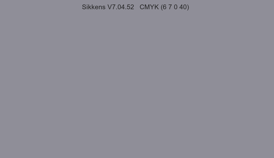 Color Sikkens V7.04.52 to CMYK (6 7 0 40) converter Color Sikkens V7.04.52 to CMYK (6 7 0 40) converter