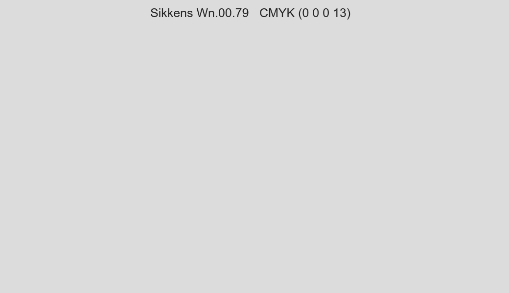 Color Sikkens Wn.00.79 to CMYK (0 0 0 13) converter Color Sikkens Wn.00.79 to CMYK (0 0 0 13) converter