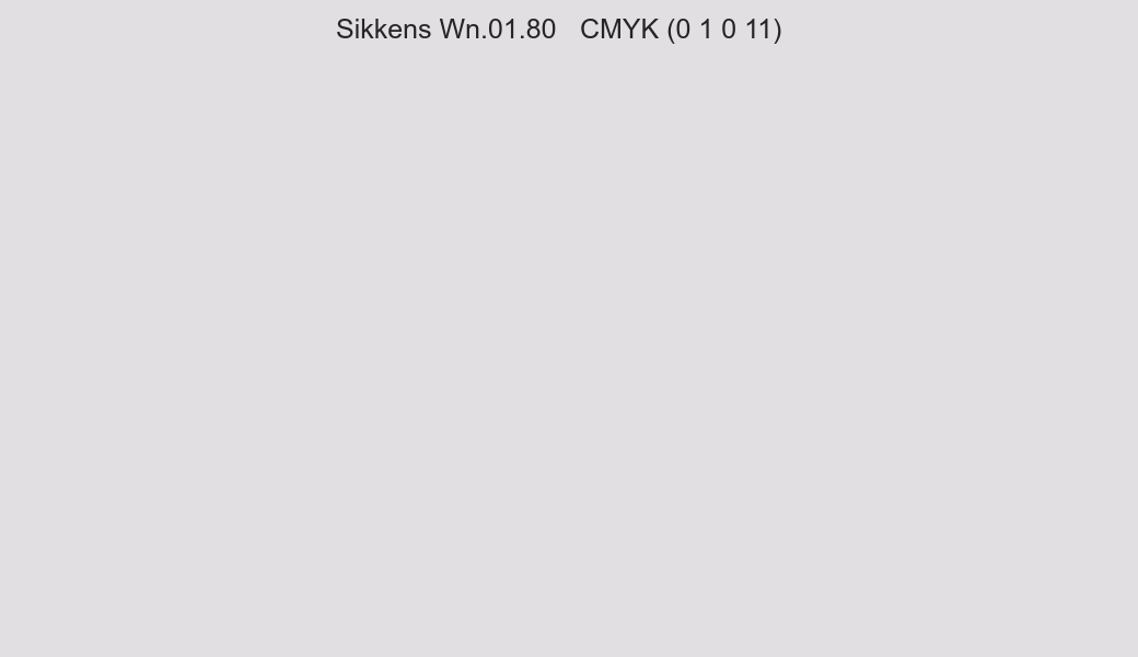 Color Sikkens Wn.01.80 to CMYK (0 1 0 11) converter Color Sikkens Wn.01.80 to CMYK (0 1 0 11) converter
