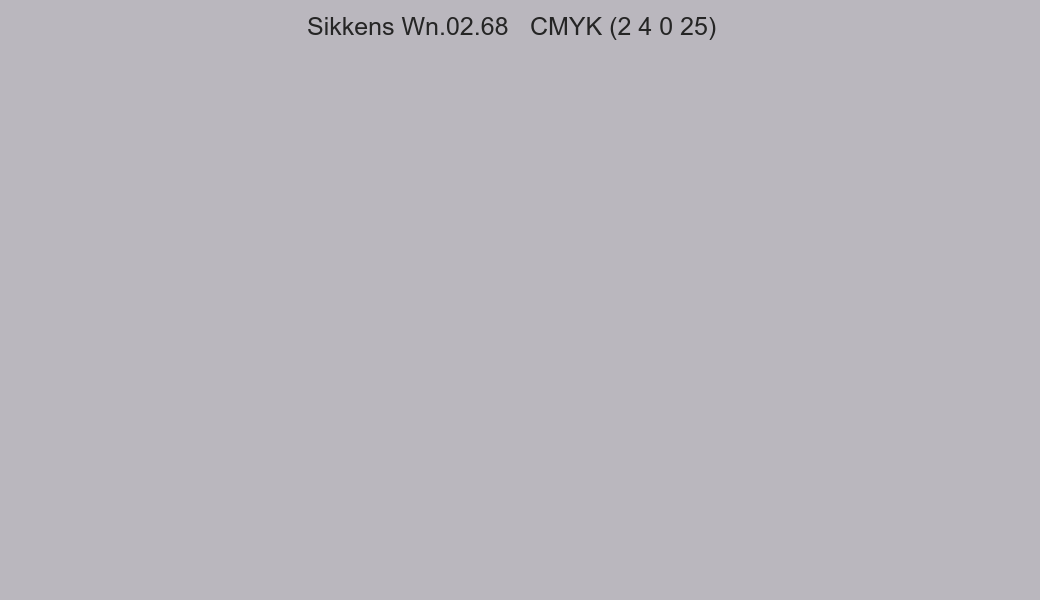 Color Sikkens Wn.02.68 to CMYK (2 4 0 25) converter Color Sikkens Wn.02.68 to CMYK (2 4 0 25) converter