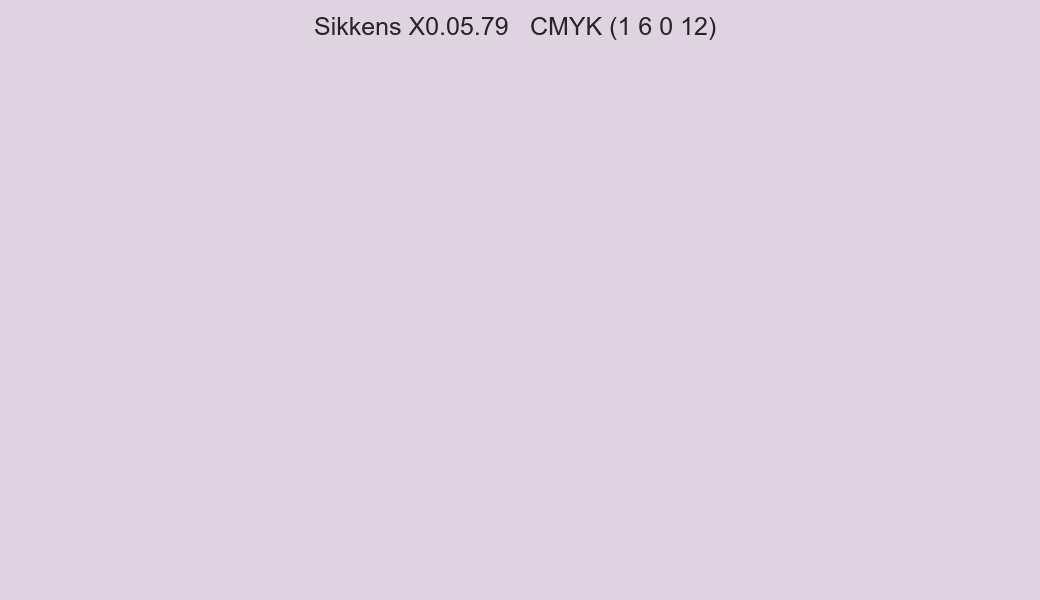 Color Sikkens X0.05.79 to CMYK (1 6 0 12) converter Color Sikkens X0.05.79 to CMYK (1 6 0 12) converter